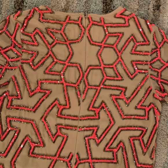 ASOS Sequin Lattice Shift Dress - Picture 4 of 8